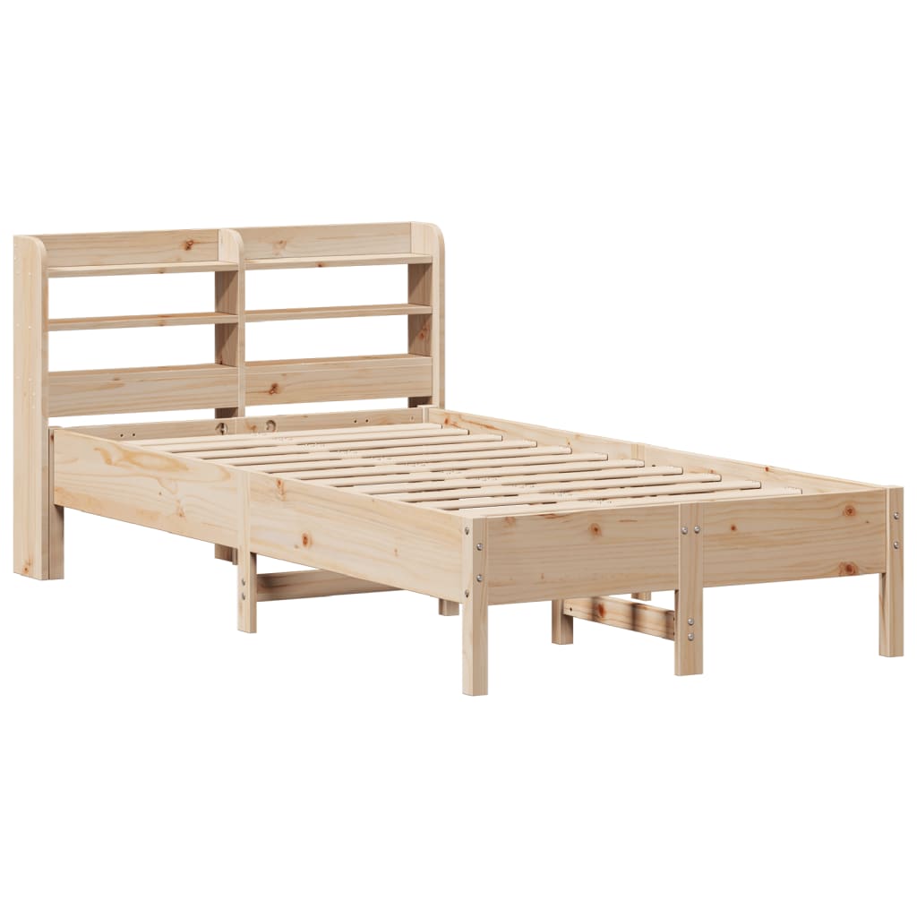 Cadre de lit sans matelas 75x190 cm bois de pin massif