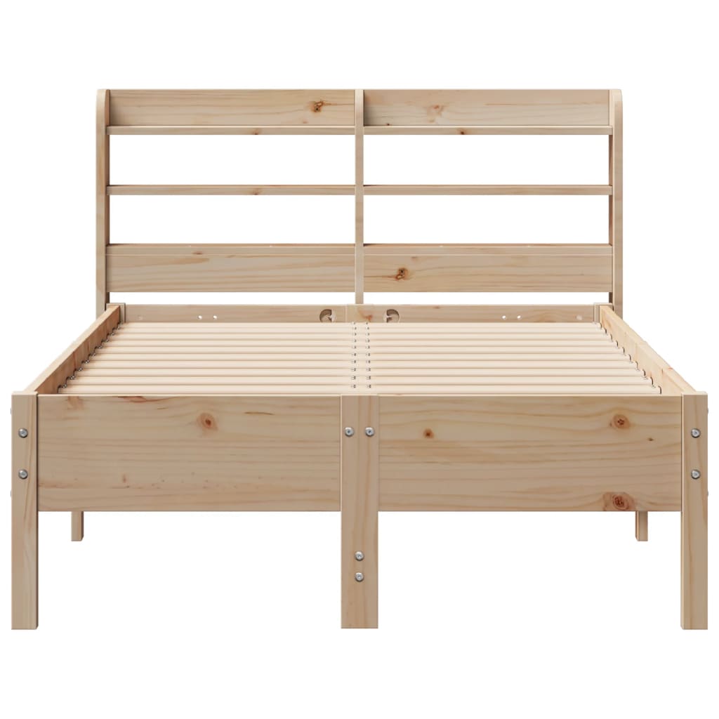 Cadre de lit sans matelas 75x190 cm bois de pin massif