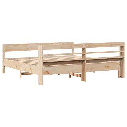 Cadre de lit sans matelas 180x200 cm bois massif de pin