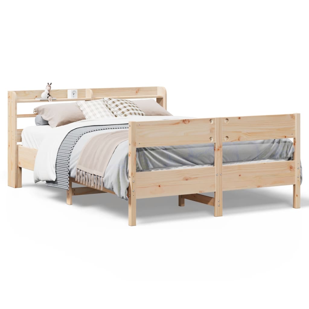 Cadre de lit sans matelas 160x200 cm bois massif de pin