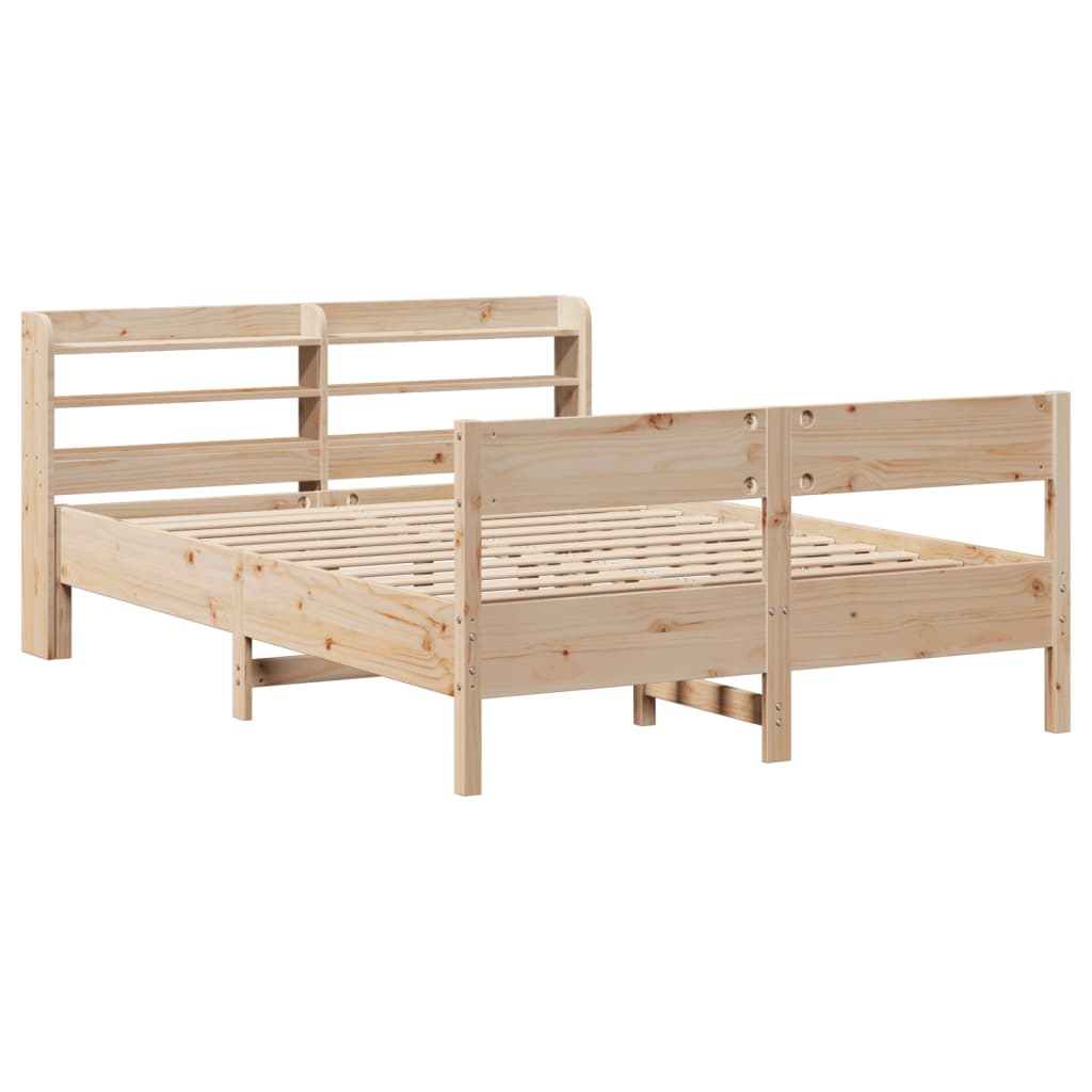 Cadre de lit sans matelas 160x200 cm bois massif de pin