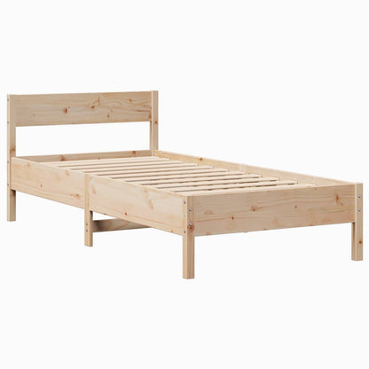 Cadre de lit sans matelas 100x200 cm bois massif de pin