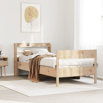 Cadre de lit sans matelas 100x200 cm bois massif de pin