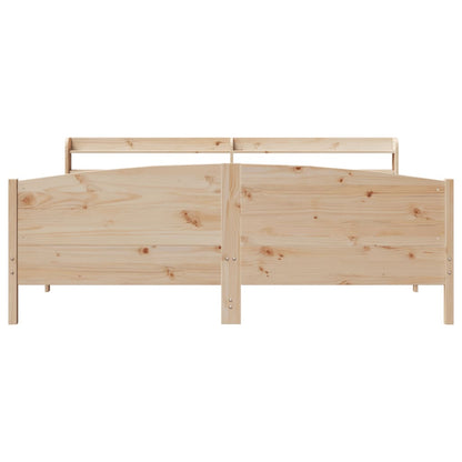 Cadre de lit sans matelas 180x200 cm bois massif de pin