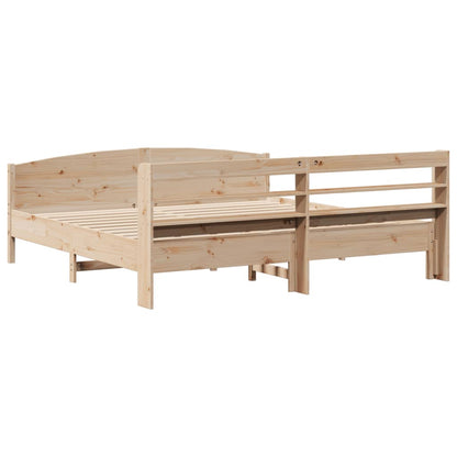 Cadre de lit sans matelas 180x200 cm bois massif de pin