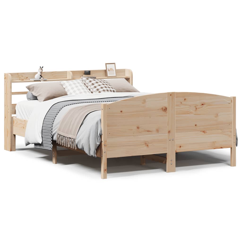 Cadre de lit sans matelas 160x200 cm bois massif de pin