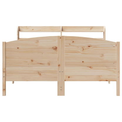 Cadre de lit sans matelas 160x200 cm bois massif de pin