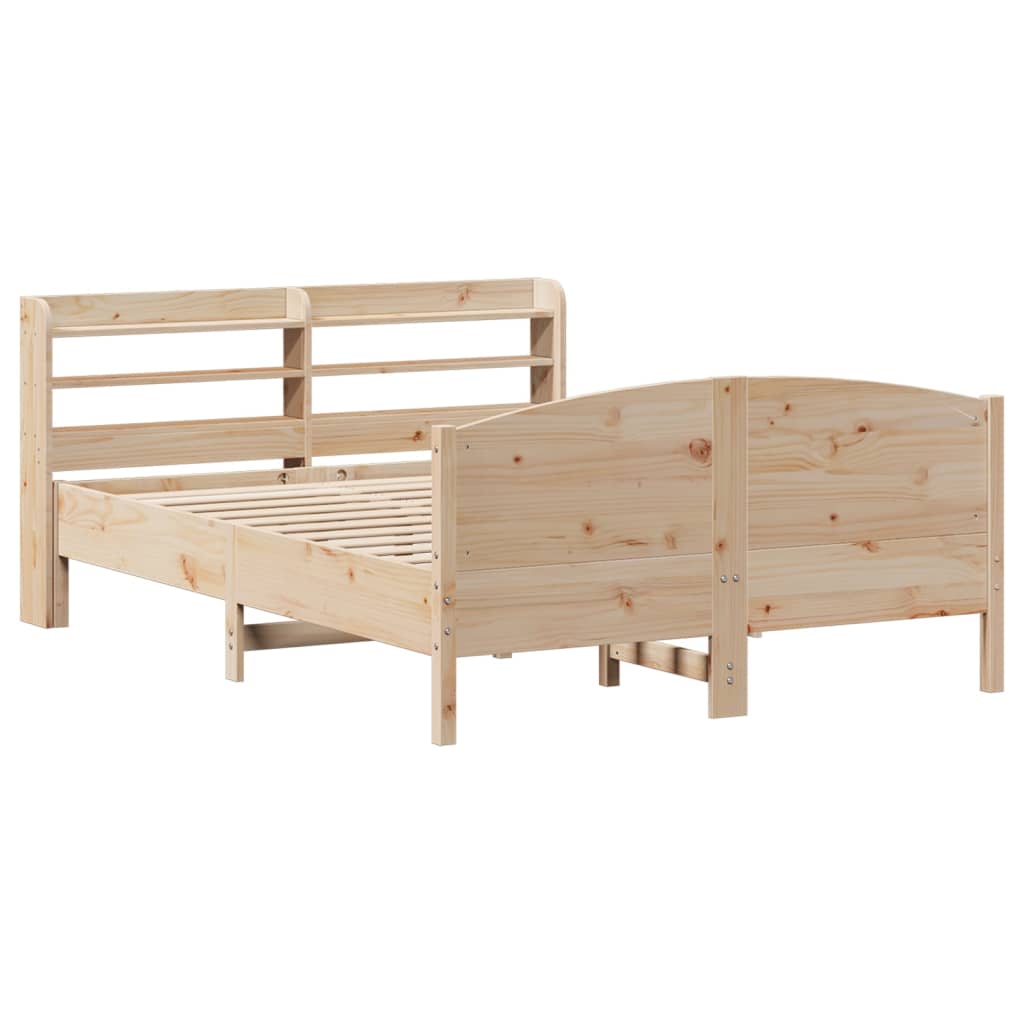 Cadre de lit sans matelas 150x200 cm bois de pin massif