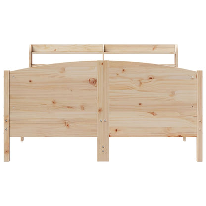 Cadre de lit sans matelas 150x200 cm bois de pin massif