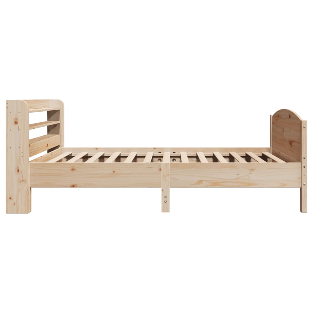 Cadre de lit sans matelas 75x190 cm bois de pin massif