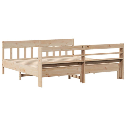 Cadre de lit sans matelas 180x200 cm bois massif de pin