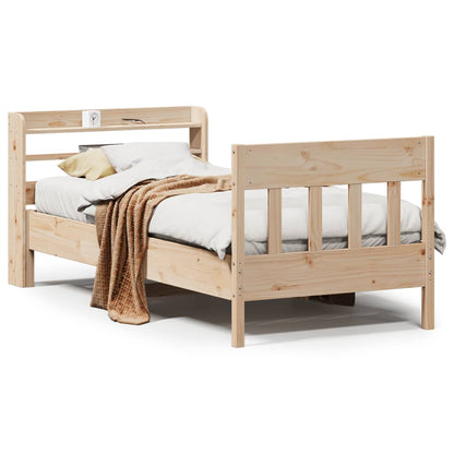 Cadre de lit sans matelas 100x200 cm bois massif de pin