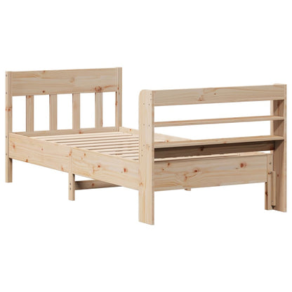 Cadre de lit sans matelas 100x200 cm bois massif de pin