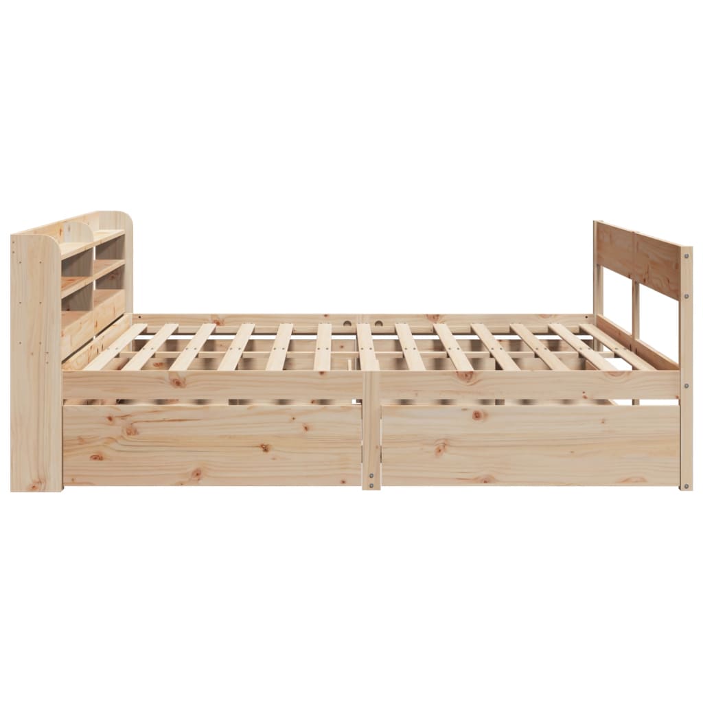 Cadre de lit sans matelas 200x200 cm bois massif de pin