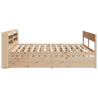 Cadre de lit sans matelas 200x200 cm bois massif de pin