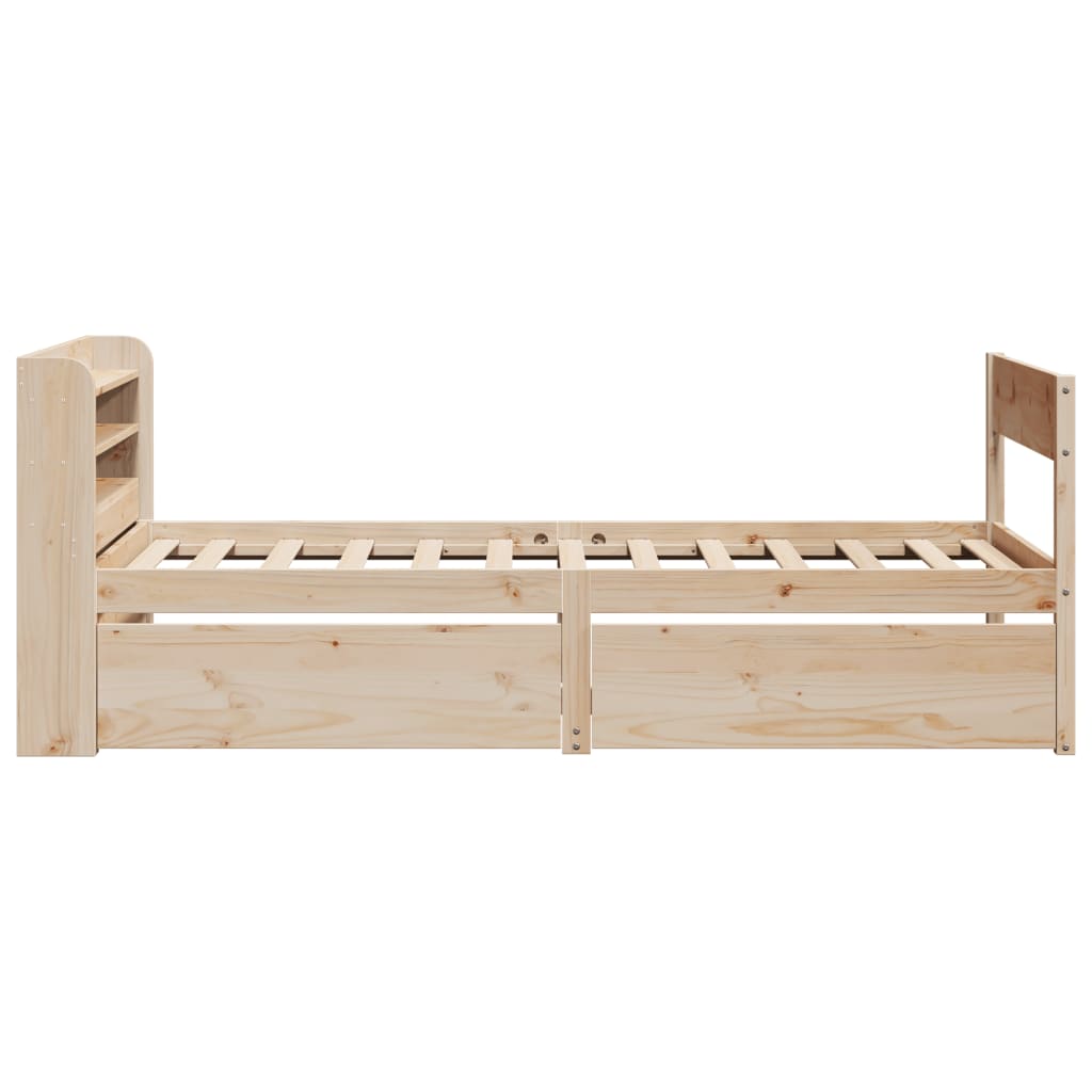 Cadre de lit sans matelas 90x200 cm bois de pin massif