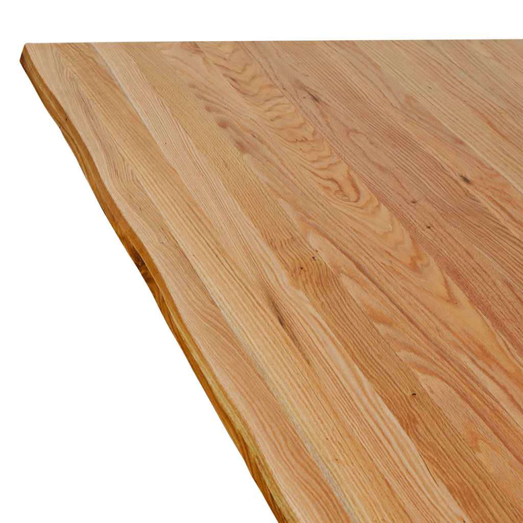 Table à manger avec bord naturel 180x80x74 cm bois massif chêne