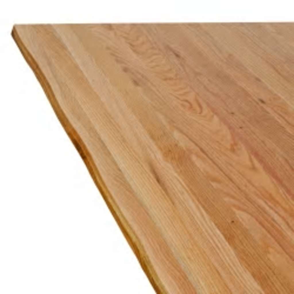 Table à manger avec bord naturel 200x80x74 cm bois massif chêne