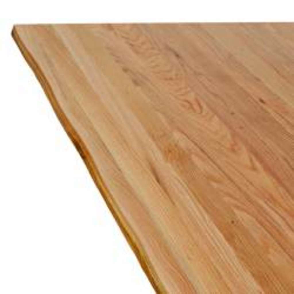 Table à manger avec bord naturel 200x80x74 cm bois massif chêne