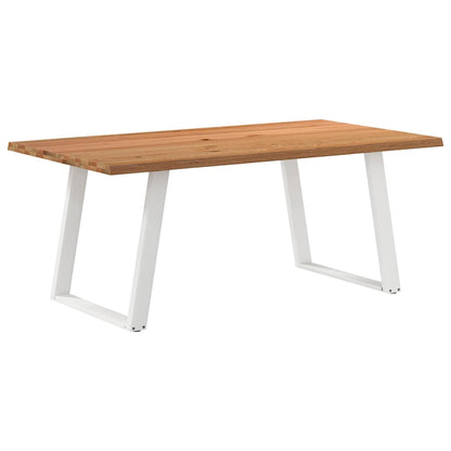 Table à manger marron clair 180x100x74 cm bois de chêne massif