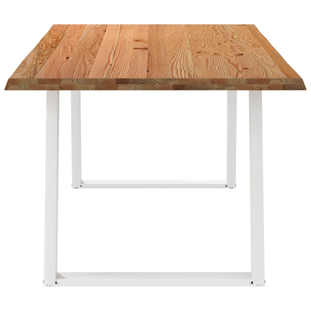 Table à manger marron clair 180x100x74 cm bois de chêne massif