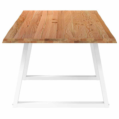 Table à manger avec bord naturel 240x100x74cm bois massif chêne