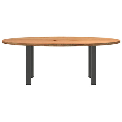 Table à manger 220x100x74 cm bois de chêne massif ovale