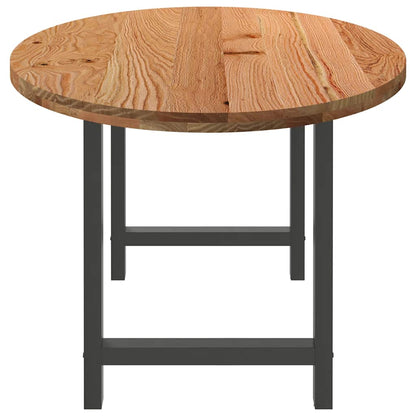 Table à manger 220x100x74 cm bois de chêne massif ovale