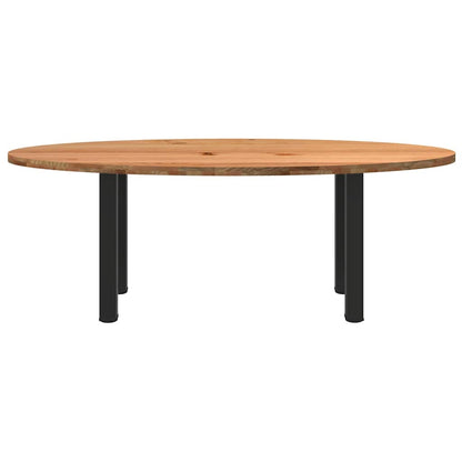 Table à manger 220x100x74 cm bois de chêne massif ovale