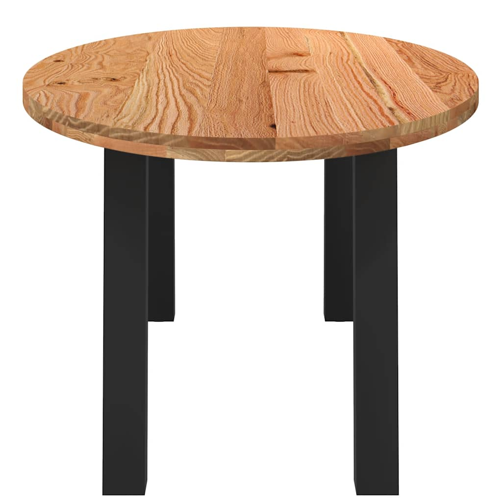 Table à manger 220x100x74 cm bois de chêne massif ovale