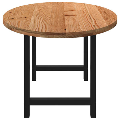 Table à manger 220x100x74 cm bois de chêne massif ovale