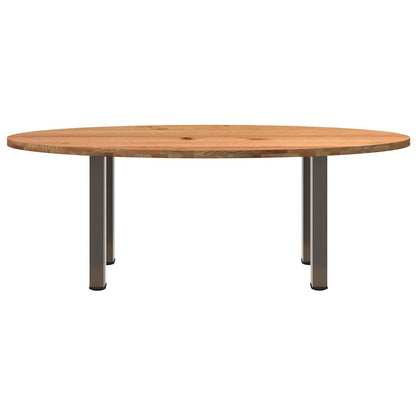 Table à manger 220x100x74 cm bois de chêne massif ovale