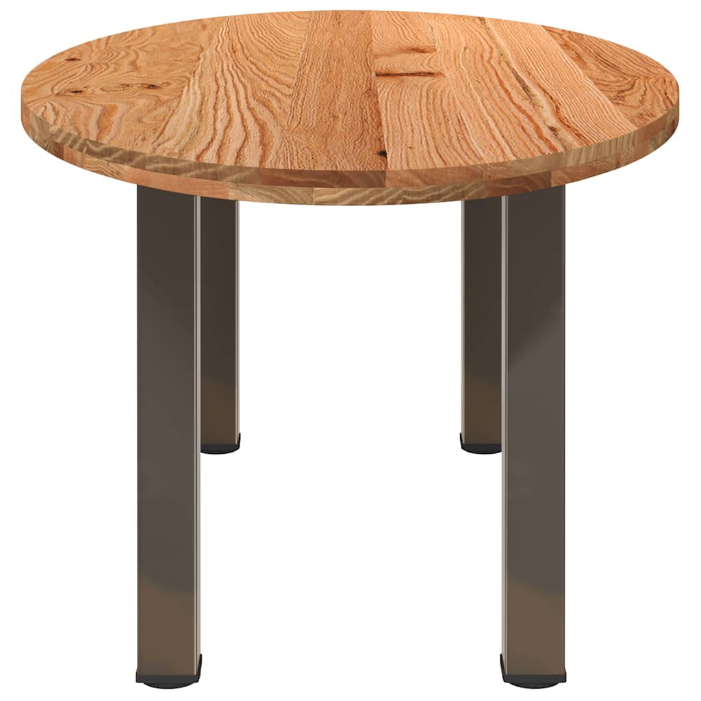 Table à manger 220x100x74 cm bois de chêne massif ovale