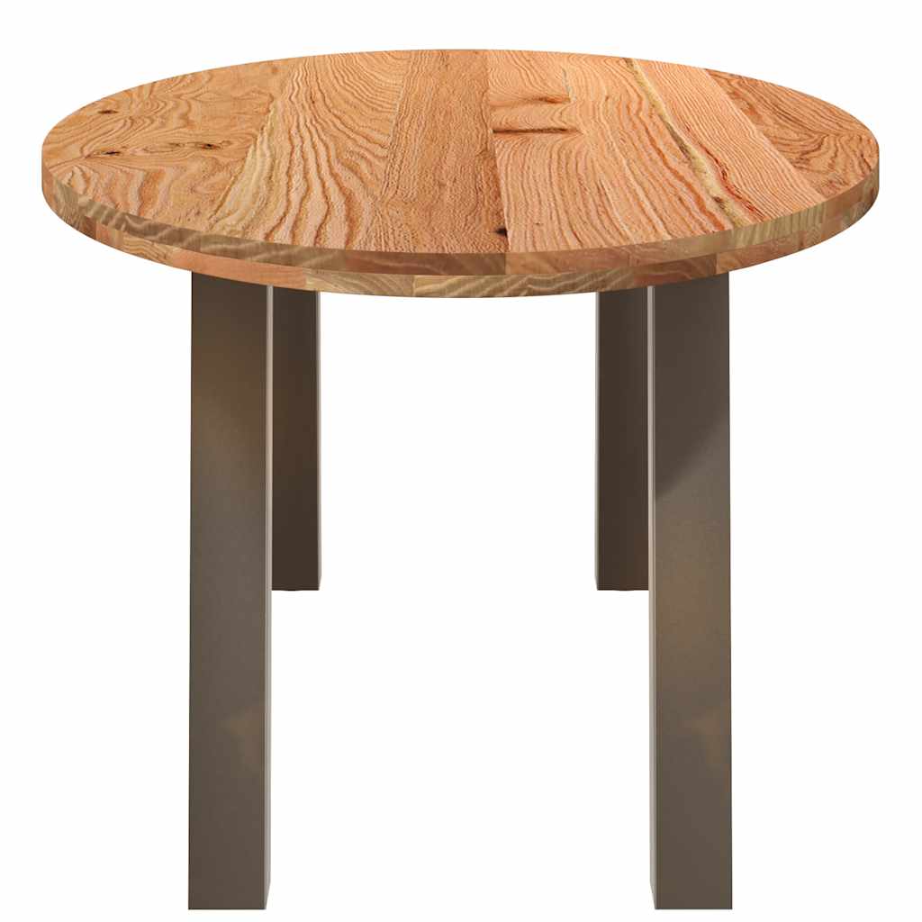 Table à manger 220x100x74 cm bois de chêne massif ovale