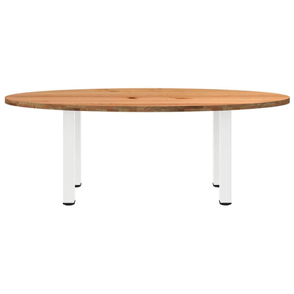 Table à manger 220x100x74 cm bois de chêne massif ovale