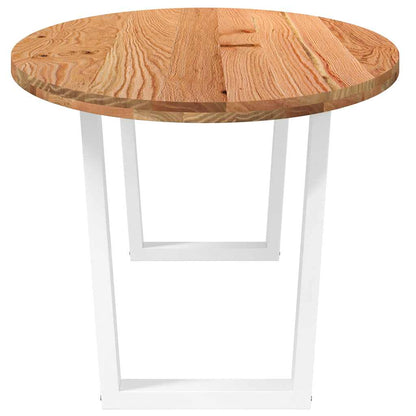 Table à manger 220x100x74 cm bois de chêne massif ovale