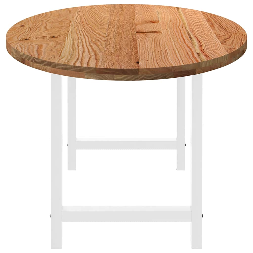 Table à manger 220x100x74 cm bois de chêne massif ovale