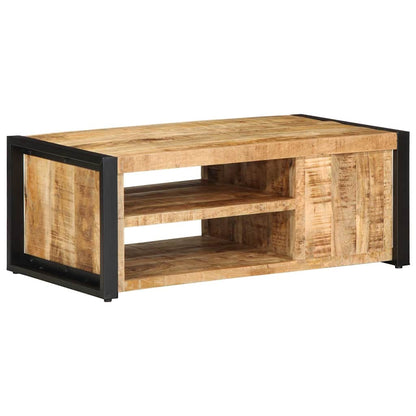 Table basse 90x50x36 cm bois de manguier massif brut