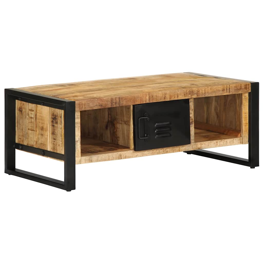 Table basse 90x50x36 cm bois de manguier massif brut