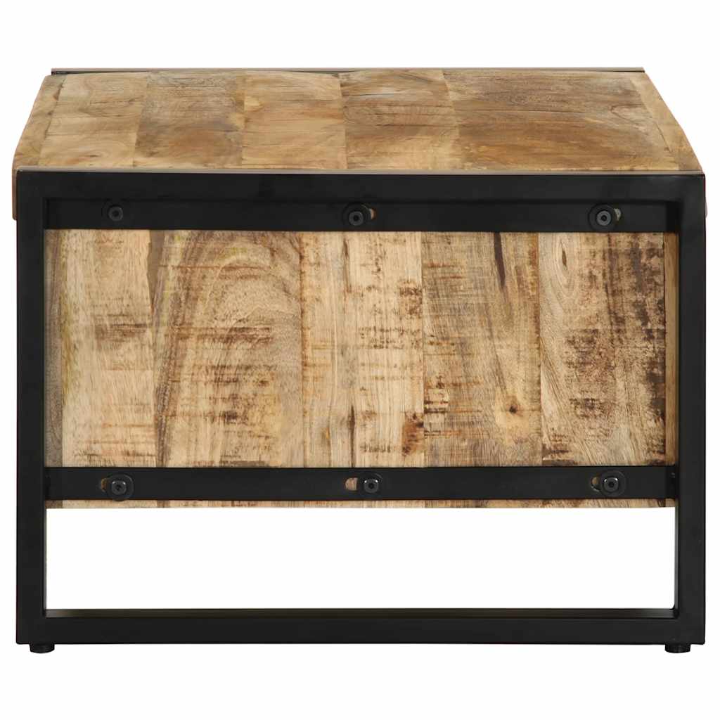 Table basse 90x50x36 cm bois de manguier massif brut