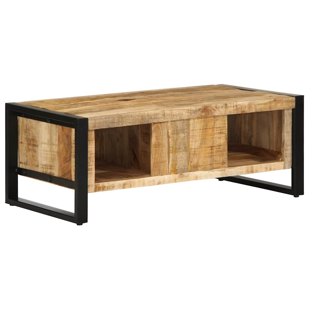 Table basse 90x50x36 cm bois de manguier massif brut