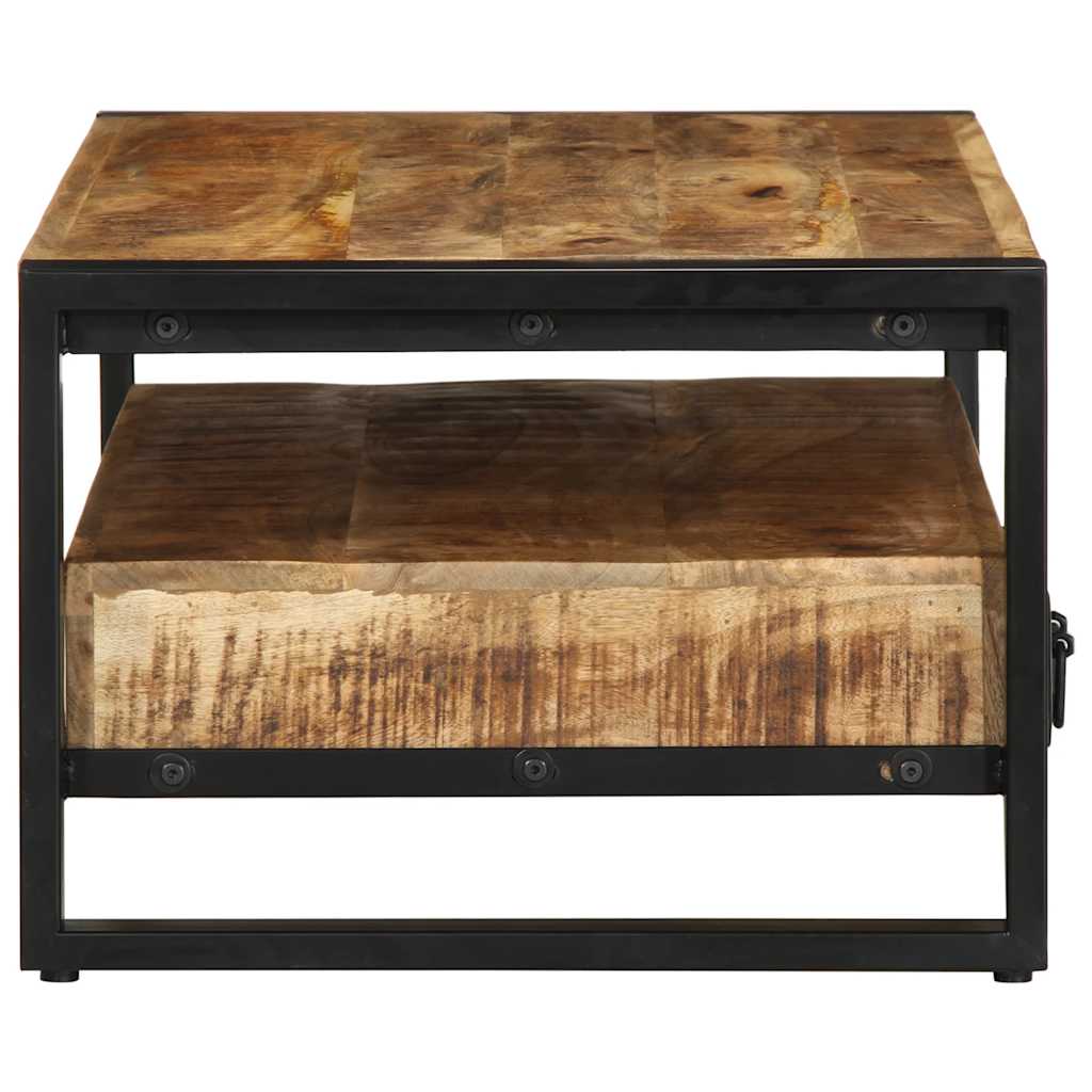 Table basse 90x50x36 cm bois de manguier massif brut