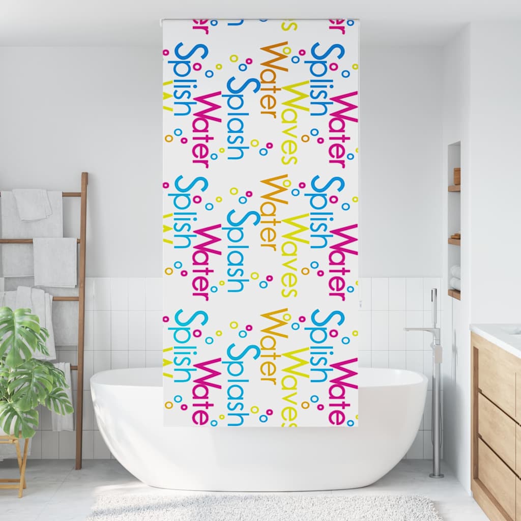 Store enrouleur de douche 90x240 cm largeur du tissu 86 cm