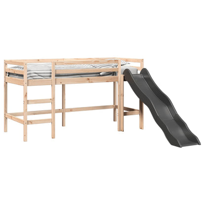 Lit mezzanine d'enfants sans matelas 80x200 cm bois pin massif