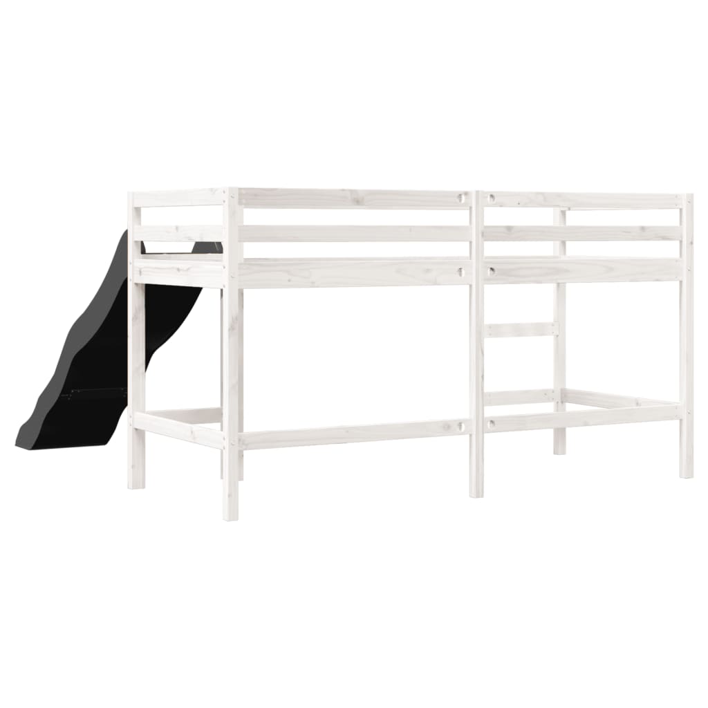 Lit mezzanine d'enfants sans matelas 80x200 cm bois pin massif