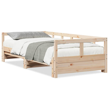 Lit de jour sans matelas 80x200 cm bois de pin massif