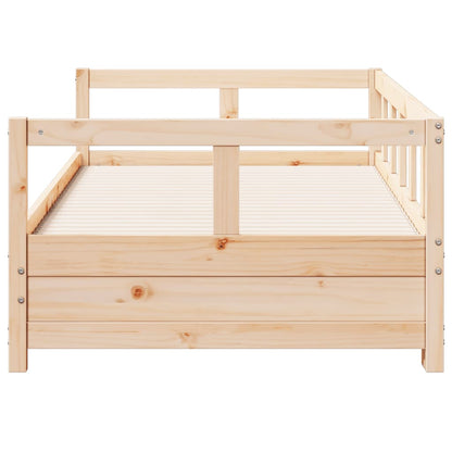 Lit de jour sans matelas 80x200 cm bois de pin massif