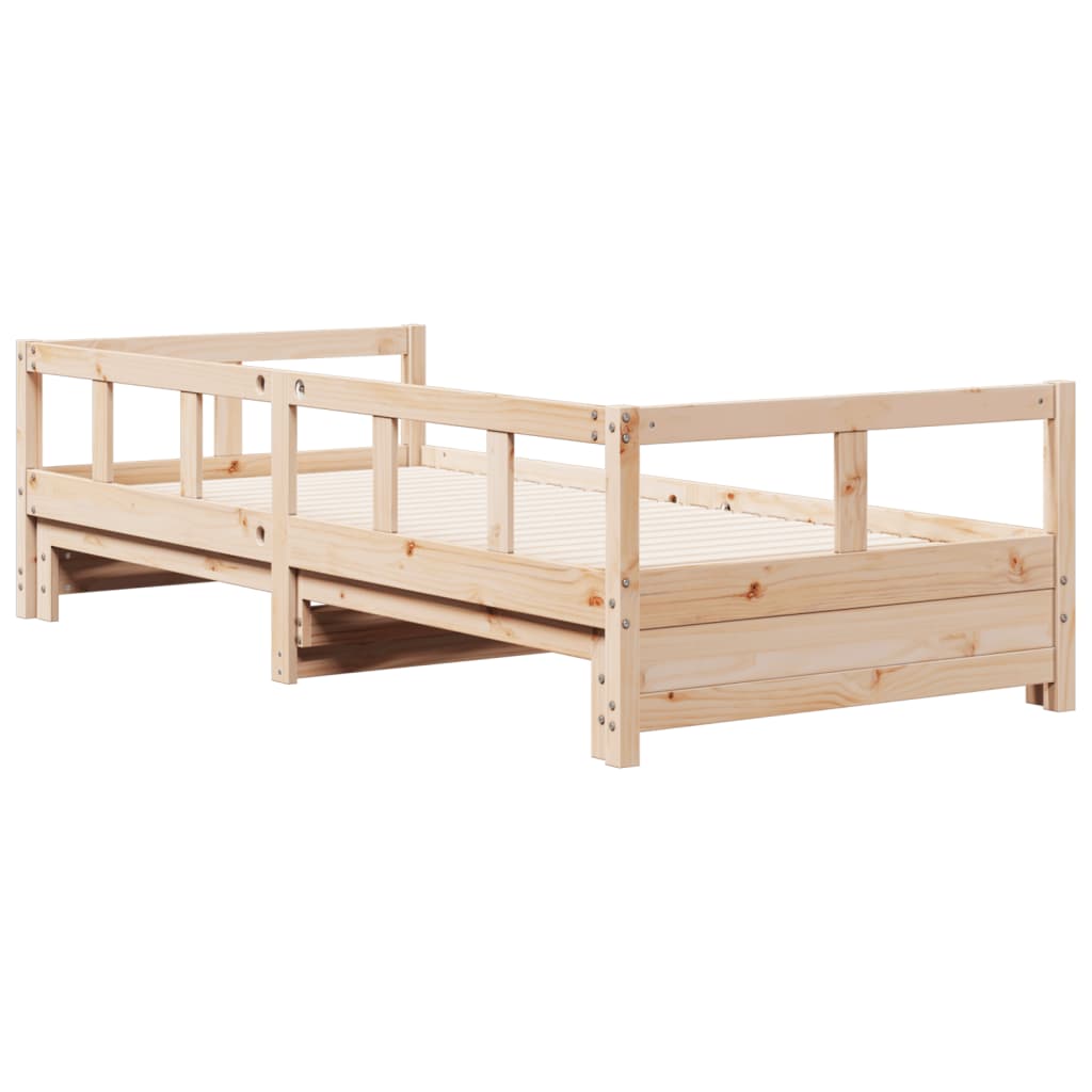 Lit de jour sans matelas 80x200 cm bois de pin massif