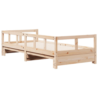 Lit de jour sans matelas 80x200 cm bois de pin massif