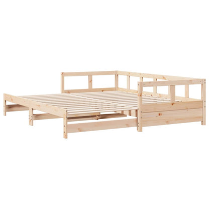 Lit de jour sans matelas 80x200 cm bois de pin massif